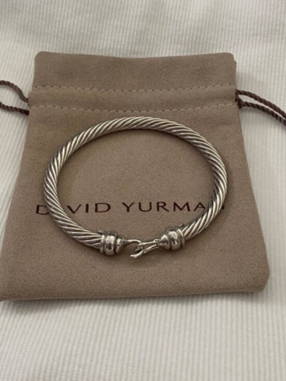 David Yurman Twisted Silver Bracelet 5mm